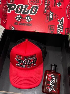 [BNIB] LIMITED EDITION Ralph Lauren Polo Red Eau de Toilette and Trucker Hat